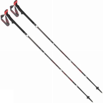 Leki Micro Vario Carbon Trekking Poles (Pair) Black/Red Leki Micro Vario Carbon Trekking Poles (Pair) Black/Red